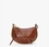 bolso de hombro de piel oskan moon cognac